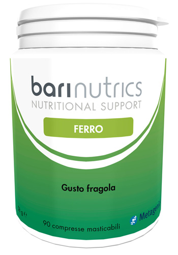 BARINUTRICS FERRO FRAGOLA ITA 90 COMPRESSE - Farmadillo