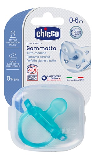 CHICCO GOMMOTTO IN SILICONE BOY 0-6 MESI 1 PEZZO - Farmadillo