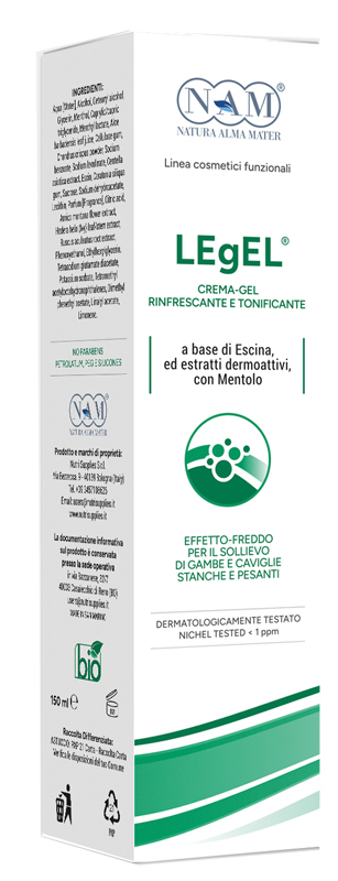 LEGEL CREMA-GEL RIFRESCANTE E TONIFICANTE PER GAMBE 150 ML - Farmadillo