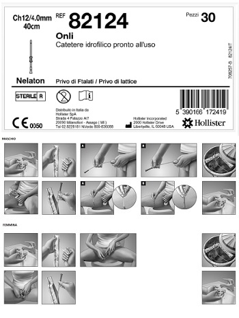 CATETERE IDROFILICO ONLI PRONTO ALL'USO 40 CM CH 12 30 PEZZI - Farmadillo