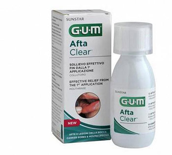 GUM AFTACLEAR RINSE 120 ML COLLUTORIO - Farmadillo