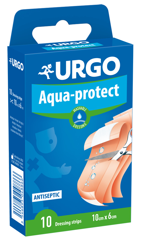 CEROTTO LAVABILE DA TAGLIARE URGO AQUA PROTECT 10 X 6 CM 10 PEZZI - Farmadillo