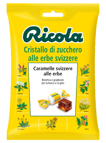 RICOLA CRISTALLO ZUCCHERO ERBE 78 G - Farmadillo