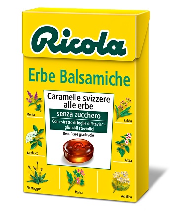 RICOLA ERBE BALSAMICHE SENZA ZUCCHERO 50 G - Farmadillo