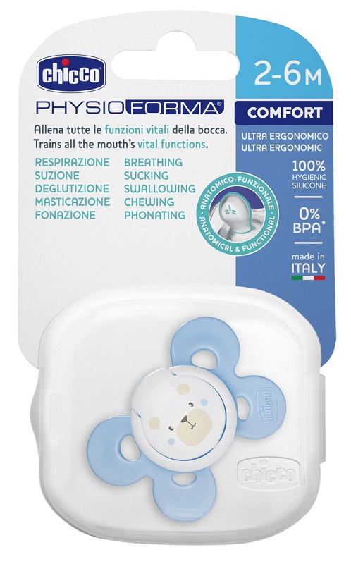 CHICCO SUCCHIETTO COMFORT BOY IN SILICONE 2-6 MESI 1 PEZZO - Farmadillo