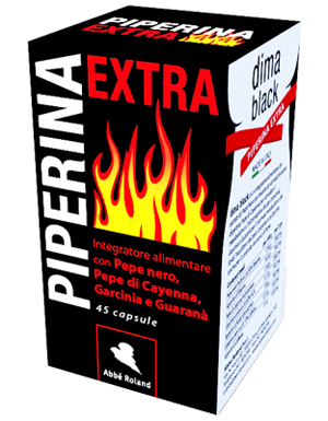 PIPERINA EXTRA DIMA BLACK 45 CAPSULE - Farmadillo