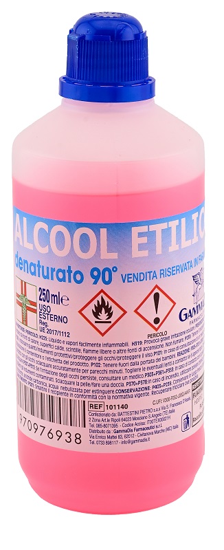 ALCOOL ETILICO DENATURATO 90 GRADI 250 ML - Farmadillo