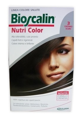 BIOSCALIN NUTRI COLOR 3 CASTANO SCURO SINCROB 124 ML - Farmadillo