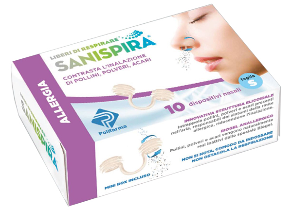 SANISPIRA ALLERGIA DISPOSITIVO NASALE 10 PEZZI TAGLIA L - Farmadillo