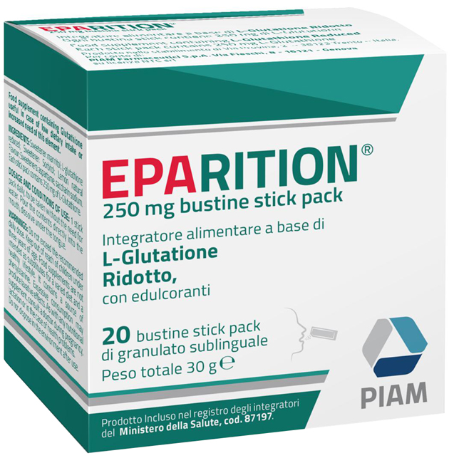 EPARITION 20 BUSTINE STICK PACK DA 250 MG DI GRANULATO SUBLINGUALE - Farmadillo