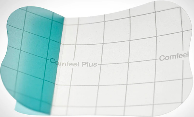 MEDICAZIONE SPECIALE ATTIVA TRASPARENTE CON IDROCOLLOIDE COMFEEL PLUS 5X7 CM 10 PEZZI - Farmadillo
