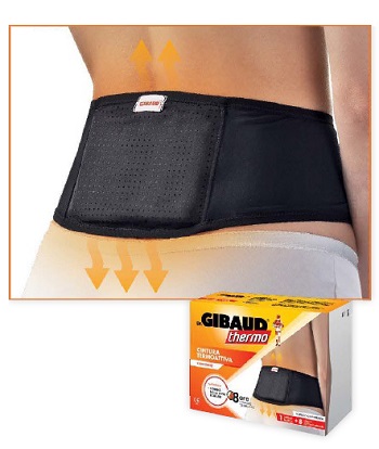GIBAUD CINTURA TERMOATTIVA  RIUTILIZZABILE + 8 CEROTTI AUTORISCALDANTI - Farmadillo