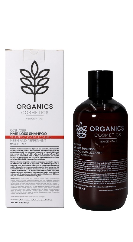 ORGANICS PHARM HAIR LOSS SHAMPOO NEEM OIL AND PEPPERMINT 250 ML - Farmadillo