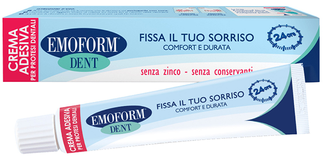EMOFORM DENT CREMA ADESIVA PER PROTESI DENTALI 45 G PROMOZIONE - Farmadillo