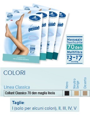 SAUBER COLLANT 70 DENARI MAGLIA LISCIA N BEIG 1 LINEA CLASSICA - Farmadillo