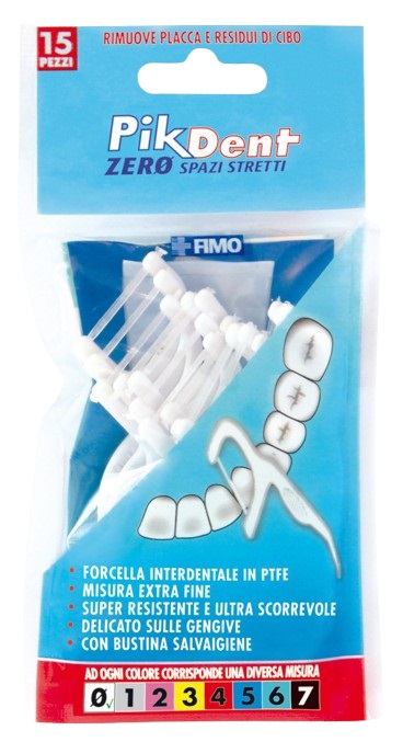 PIKDENT ZERO SPAZI STRETTI 15 FORCELLE INTERDENTALI - Farmadillo