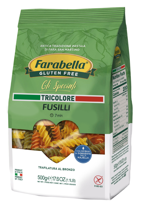 FARABELLA FUSILLI TRICOLORE 500 G - Farmadillo