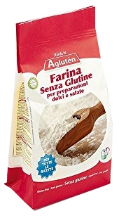 AGLUTEN FARINA SENZA GLUTINE PREPARAZIONE DOLCI E SALATO 1 KG - Farmadillo