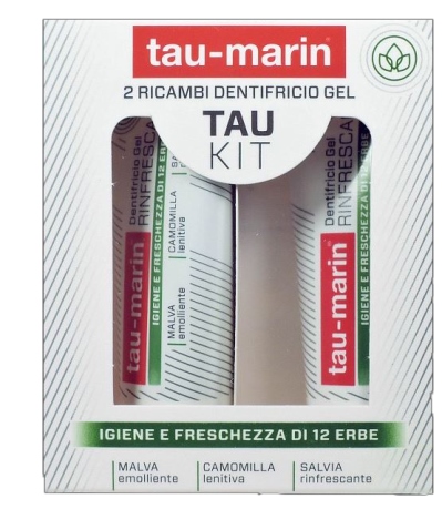 TAU MARIN DENTIFRICIO RINFRESCANTE RICARICA TAU KIT 2X20ML - Farmadillo