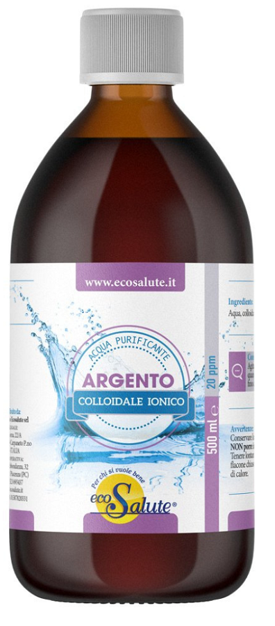 ARGENTO COLLOIDALE IONICO ACQUA 0,5 L - Farmadillo