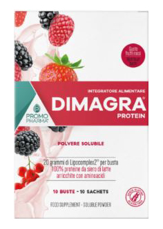 DIMAGRA PROTEIN RED FRUIT 10 BUSTE - Farmadillo