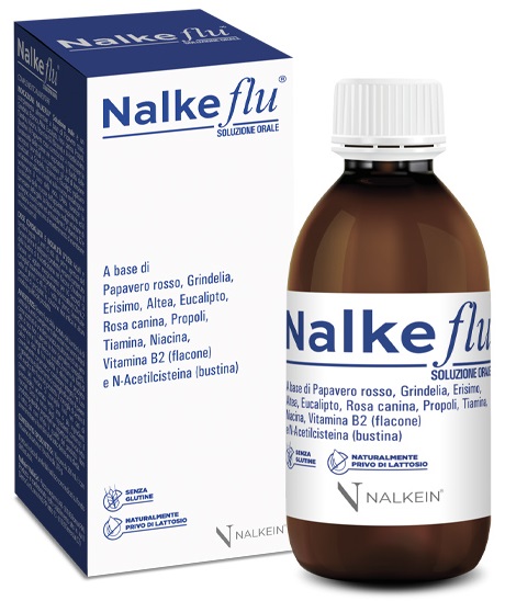 NALKEFLU SOLUZIONE ORALE 200 ML + 1  BUSTINA DA 2,5 G - Farmadillo