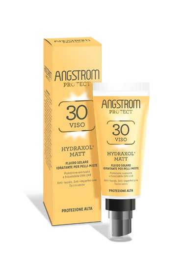 ANGSTROM PROTECT HYDRAXOL MATT FLUIDO SOLARE PROTEZIONE 30 PELLI MISTE 40 ML - Farmadillo