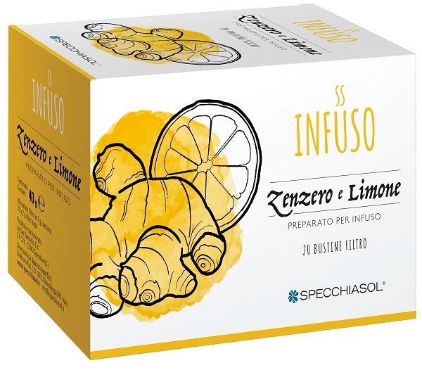 INFUSO TISANA ZENZERO + LIMONE 20 FILTRI - Farmadillo