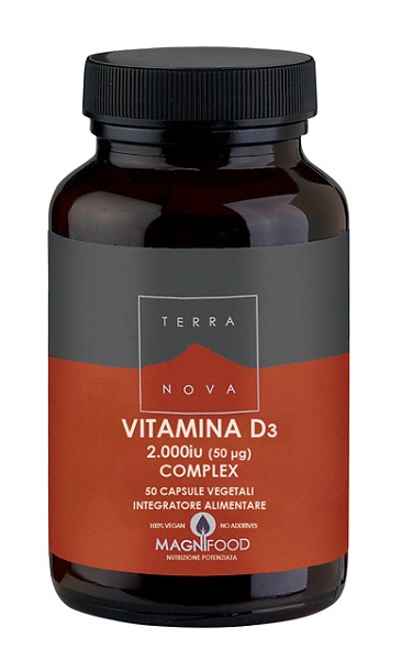 TERRANOVA COMPLESSO DI VITAMINA D3 2000 IU (50UG) 50 CAPSULE - Farmadillo