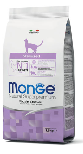 MONGE STERILISED NEW 1500 G - Farmadillo