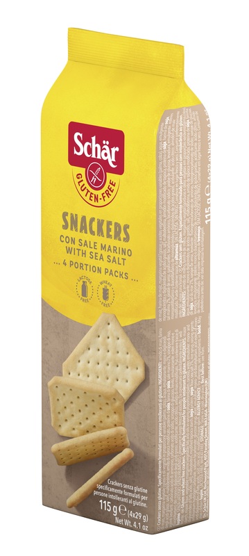 SCHAR SNACKERS CRACKERS CON SALE MARINO SENZA LATTOSIO 4 PORZIONI DA 29 G - Farmadillo