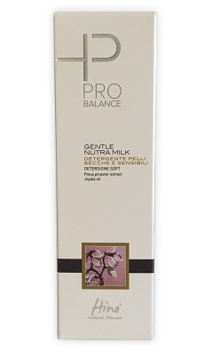HINO NATURAL SKINCARE PRO BALANCE GENTLE NUTRA MILK DETERGENTE PELLI SECCHE E SENSIBILI 200 ML - Farmadillo