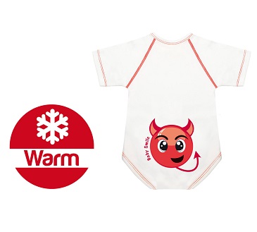 BODY 0 36 M CALDO COTONE WARM BABY SMILE DIAVOLETTO - Farmadillo