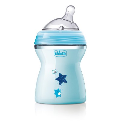 CHICCO BIBERON NATFEEL 2M+ BOY 250 ML - Farmadillo