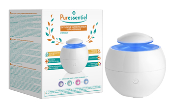 PURESSENTIEL DIFFUSORE UMIDIFICATORE ULTRASONICO O'XYGEN - Farmadillo