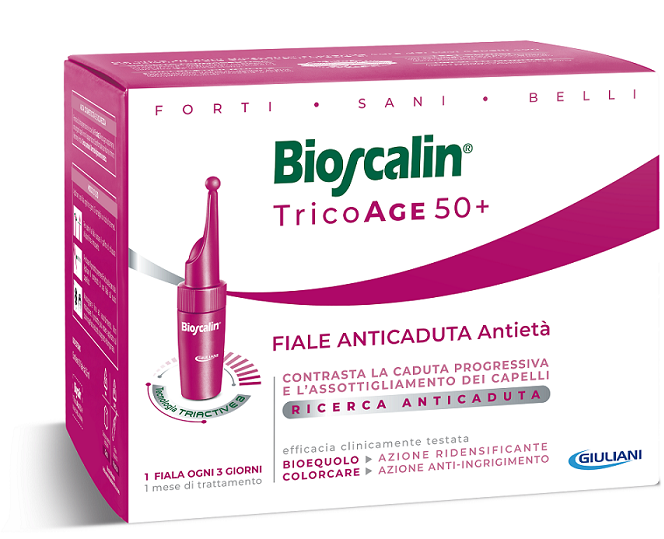 BIOSCALIN TRICOAGE ANTICADUTA ANTIETA' 10 FIALE 3,5 ML - Farmadillo
