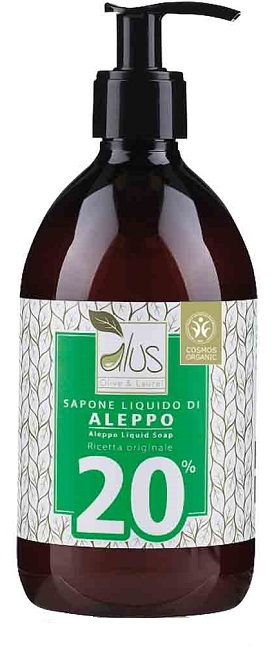 ALUS OLIVE & LAUREL SAPONE LIQUIDO DI ALEPPO 20% 500 ML - Farmadillo