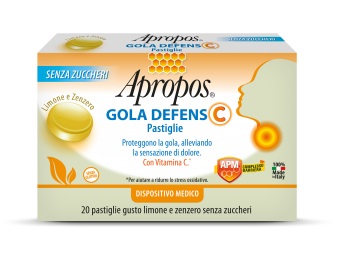 APROPOS GOLA DEFENS C LIMONE/ZENZERO 20 PASTIGLIE - Farmadillo