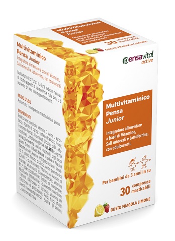 MULTIVITAMINICO PENSA JUNIOR 30 COMPRESSE MASTICABILI - Farmadillo
