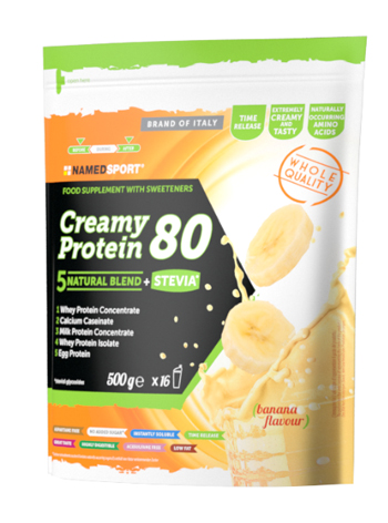 CREAMY PROTEIN 80 BANANA 500 G - Farmadillo