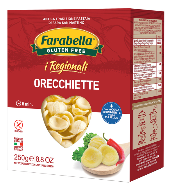 FARABELLA ORECCHIETTE I REGIONALI PASTA FRESCA STABILIZZATA 250 G - Farmadillo