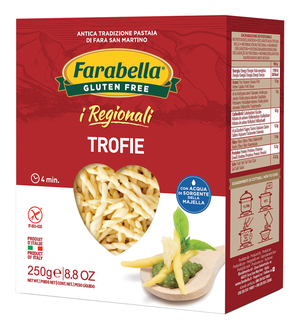 FARABELLA TROFIE I REGIONALI PASTA FRESCA STABILIZZATA 250 G - Farmadillo