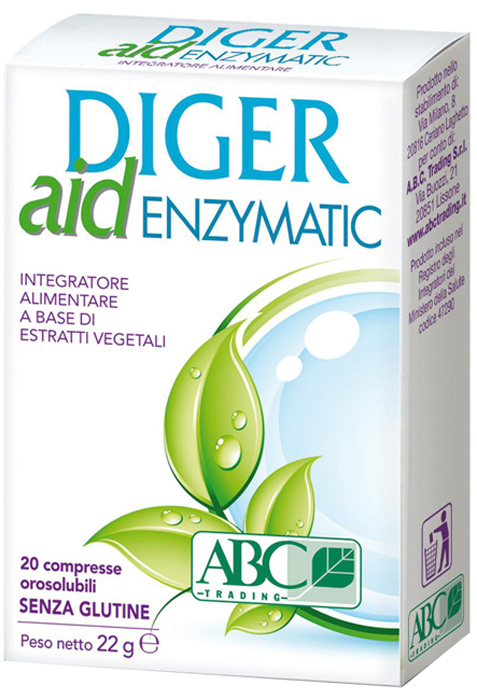 DIGER AID ENZYMATIC 20 COMPRESSE - Farmadillo