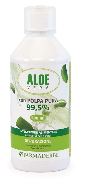 ALOE VERA SUCCO DI ALOE VERA POLPA PURA 500 ML - Farmadillo