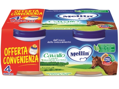 MELLIN OMOGENEIZZATO CAVALLO 4 X 80 G - Farmadillo