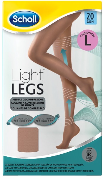 SCHOLL LIGHTLEGS 20 DENARI TAGLIA L COLORE NUDE 1 PAIO - Farmadillo
