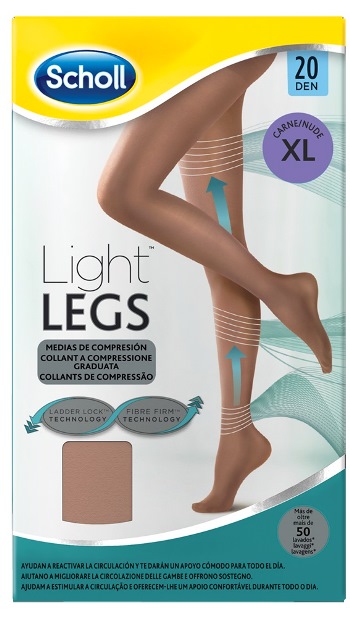 SCHOLL LIGHTLEGS 20 DENARI TAGLIA XL COLORE NUDE 1 PAIO - Farmadillo
