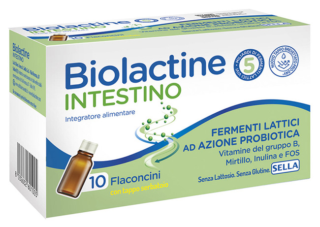 BIOLACTINE INTESTINO 5MLD 10 FLACONCINI 9 ML - Farmadillo