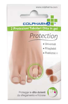 COLPHARMA POTEZIONE TUBOLARE DITA IN GEL 2 TUBI DA 7,5 CM - Farmadillo