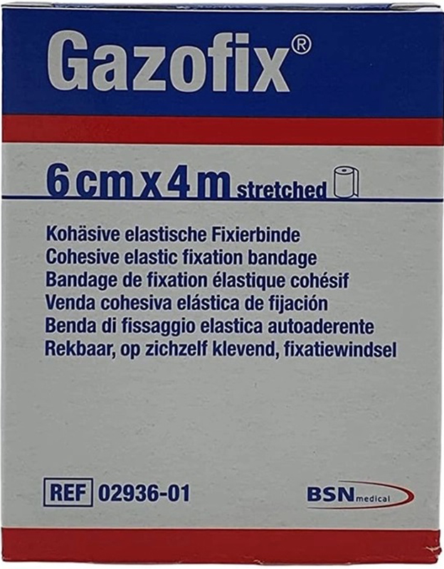 BENDA ELASTICA AUTOADESIVA GAZOFIX 6X400 CM - Farmadillo